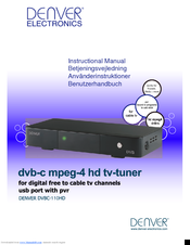 Denver DVBC-110HD Instructional Manual