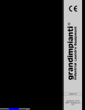 grandimpianti WF 11 Instructions For Installation And Use Manual
