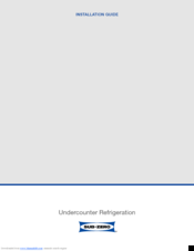 Sub-Zero Uc24crh Installation Manual