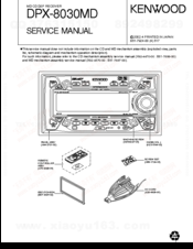Kenwood DPX-8030MD Service Manual