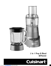 Cuisinart BFP603U Manual