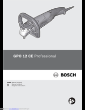 Bosch GPO 12 CE Professional Original Instructions Manual