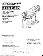 Craftsman 315.SS630 Operator's Manual