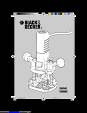 Black & Decker KW800 Manual