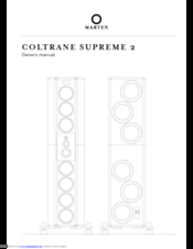 Marten COLTRANE SUPREME 2 Owner's Manual