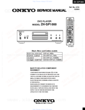 Onkyo DV-SP1000 Service Manual