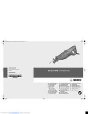 Bosch GSA 1100 E Professional Original Instructions Manual