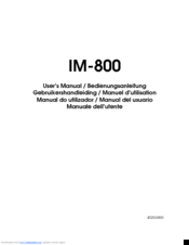 Epson IM-800 User Manual