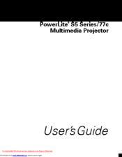 Epson S5 Series 77c User Manual