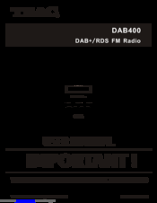 Teac DAB400 User Manual