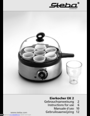 Steba EK 2 Instructions For Use Manual