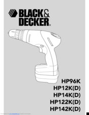 Black & Decker HP122K Manual