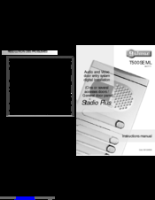 golmar Stadio Plus T500SE ML Instruction Manual