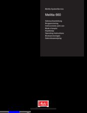 Melitta 660 Operating Instructions Manual