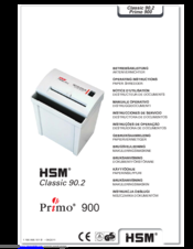 HSM Classic 90.2 Operating Instructions Manual