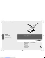 Bosch GNF 65 A PROFESSIONAL Original Instructions Manual
