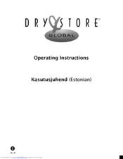 Dry & Store Global Operating Instructions Manual