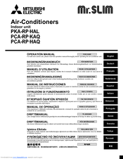 Mitsubishi Electric PCA-RP HAQ Operation Manual