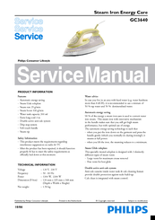 Philips GC3640 Service Manual