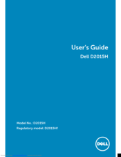 Dell D2015H User Manual