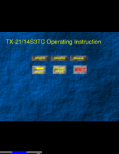Panasonic TX-14S3TC Operating	 Instruction