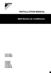 Daikin FHYCP71B8V1 Installation Manual