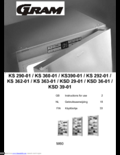 Gram KS 390-01 Instructions For Use Manual