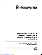 Husqvarna 305 Operator's Manual