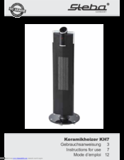 Steba KH7 Instructions For Use Manual