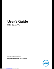 Dell S2317HJ User Manual