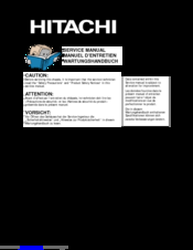 Hitachi CL2125T/S Service Manual