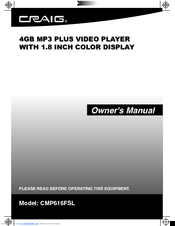 Craig CMP616FSL Owner's Manual