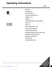 Hotpoint CH 10755 GF S Operating Instructions Manual