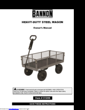 Bannon 51206 Owner's Manual