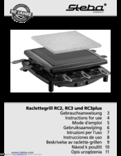 Steba RC2 Instructions For Use Manual