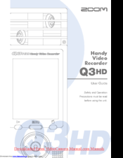 Zoom Zoom Q3HD Manual