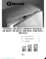 Gram KS 390-01 Instructions For Use Manual