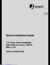 Eneo VKCD-12140F2812IR Quick Installation Manual