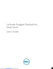 Dell Latitude Rugged DisplayPort User Manual
