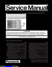 Panasonic CS-PW18GKX Service Manual