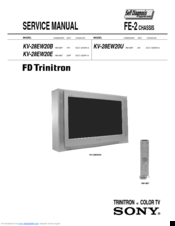 Sony KV-28EW20E Service Manual