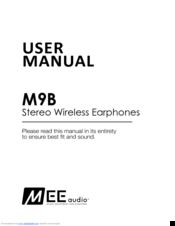 MEE M9B User Manual