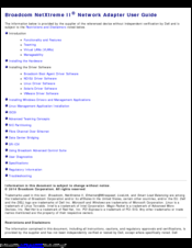 Broadcom NetXtreme II SERIES User Manual