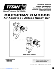 Titan CAPSpray GM3600 Owner's Manual