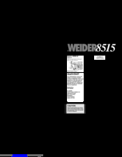 Icon weider 8515 WESY87150 User Manual
