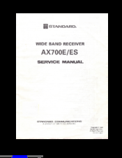 Standard AX700E Service Manual
