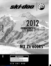 Ski-Doo MX Zx 600 RS Operator's Manual