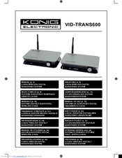 Konig VID-TRANS600 Manual