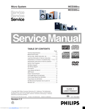 Philips MCD305 Service Manual