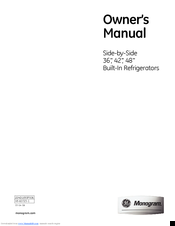 GE ZISS480NHSS Owner's Manual